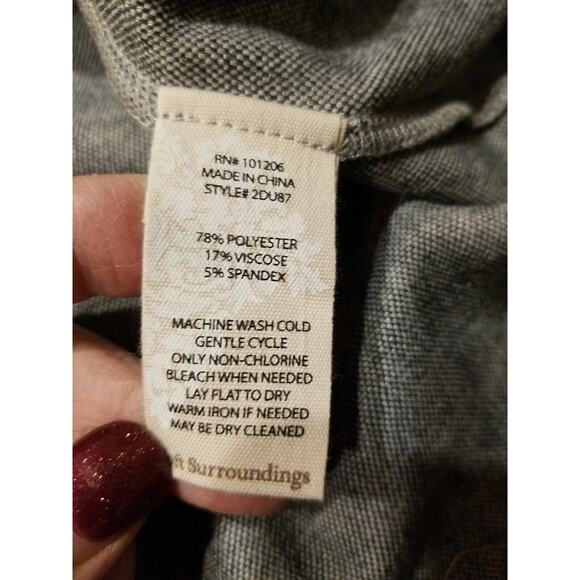 Soft Surroundings Women's Large Lyra Jacket w/ Hood Gray Animal Leopard Print - Picture 8 of 11